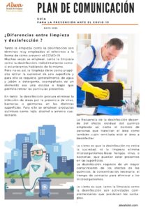 Desinfección vs Limpieza